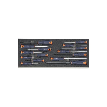 Garant Torx and Ball End Hex Screwdriver Sets in Heavy Duty Foam, 15 Pc 953182 15